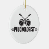 Funny Banjo Player Keramisch Ornament (Rechts)