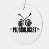 Funny Banjo Player Keramisch Ornament (Links)