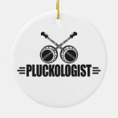 Funny Banjo Player Keramisch Ornament (Achterkant)