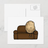 Funny bank-aardappel briefkaart (Voorkant / Achterkant)