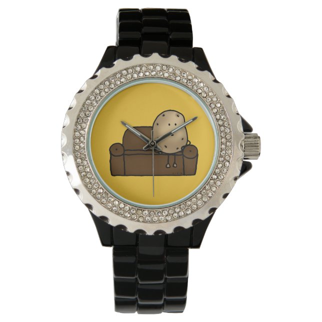 Funny bank-aardappel horloge (Voorkant)