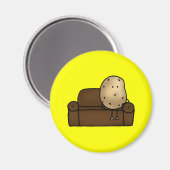 Funny bank-aardappel magneet (Voorkant / Achterkant)