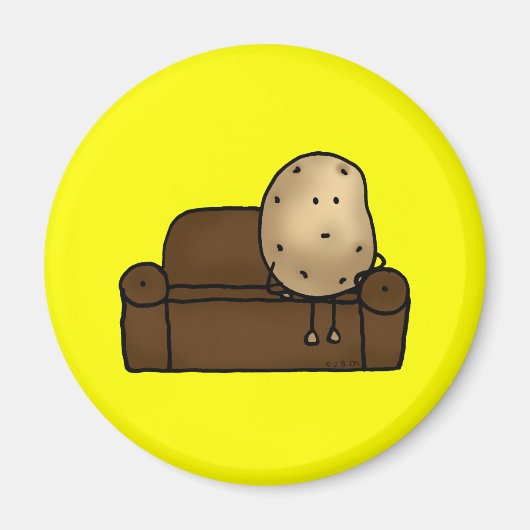 Funny bank-aardappel magneet (Voorkant)