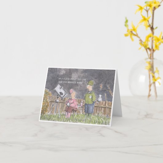 Funny Banking Wenskaart Kaart (Gele Bloem)