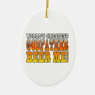 Funny Baptisms Birthdays Worlds Greatest Godfather Keramisch Ornament