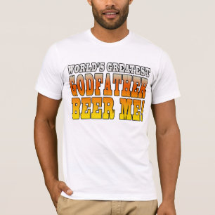 Funny Baptisms Birthdays Worlds Greatest Godfather T-shirt