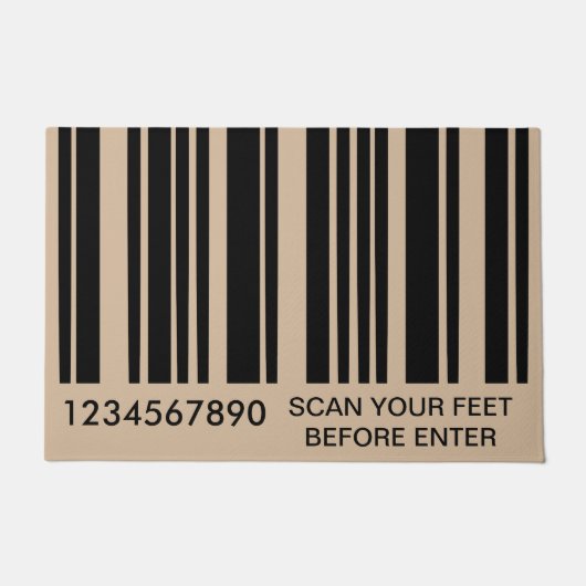 Funny Bar-codestijl - Scannen je aanbieding voorda Deurmat (Voorkant)