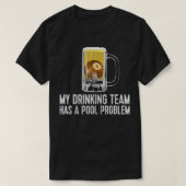 Funny Bar Drink poolteam T-shirt (Design voorkant)