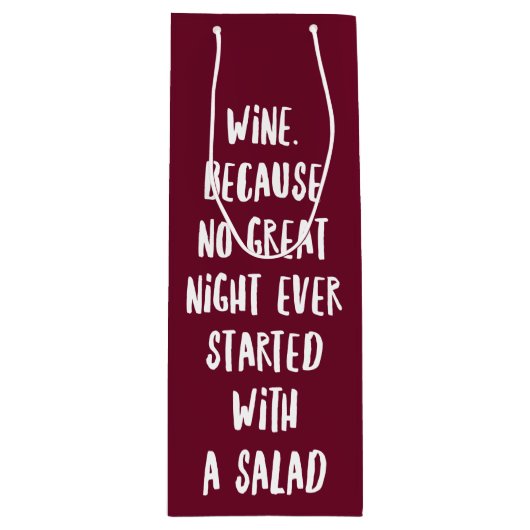 Funny Bar Quote Wijn Cadeautas (Voorkant)