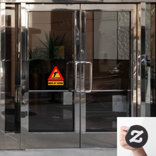 Funny Bar Sign Cling Raamsticker (Kantoordeur)