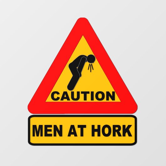 Funny Bar Sign Cling Raamsticker (Vel)