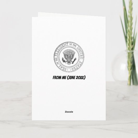 Funny Barack Obama Birthday Kaart (Achterkant)