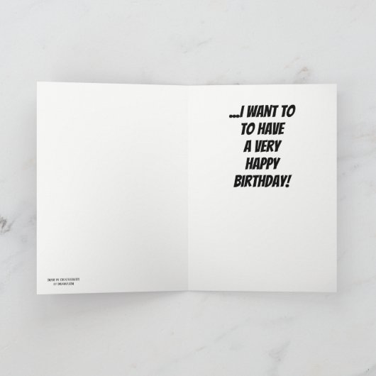 Funny Barack Obama Birthday Kaart (Binnen)