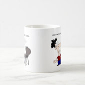 Funny Barbecue BBQ Cookout Quote Cartoon Cook Koffiemok (Center)