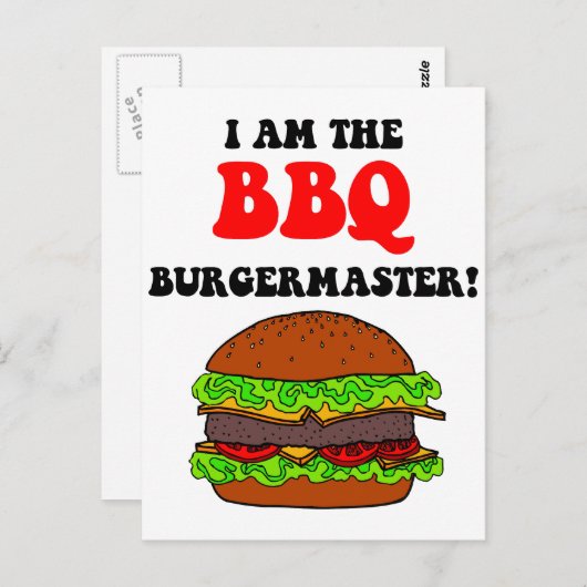 Funny barbecue briefkaart (Voorkant / Achterkant)