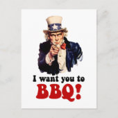 Funny barbecue briefkaart (Voorkant)