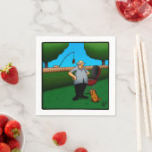 Funny Barbecue Cookout Napkins Servet (Insitu)