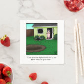 Funny Barbecue Humor Napkins Servet (Insitu)