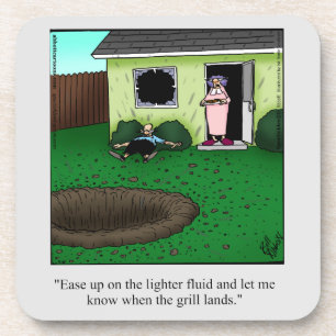 Funny Barbecue Humor Onderzetter