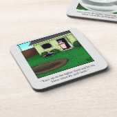 Funny Barbecue Humor Onderzetter Set (Linkerzijde)