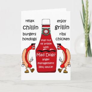 Funny barbecue kaart