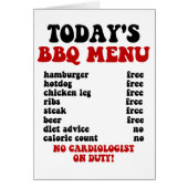 Funny Barbecue Menu (Voorkant)