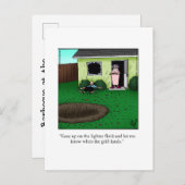 Funny Barbecue Party Briefkaarten (Voorkant / Achterkant)