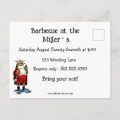 Funny Barbecue Party Briefkaarten (Achterkant)