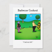 Funny Barbecue Party nodigt "spectickles" uit Kaart (Voorkant)