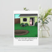 Funny Barbecue Party Uitnodiging (Staand voorkant)