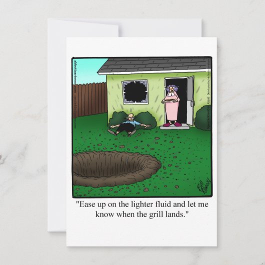 Funny Barbecue Party Uitnodiging (Voorkant)