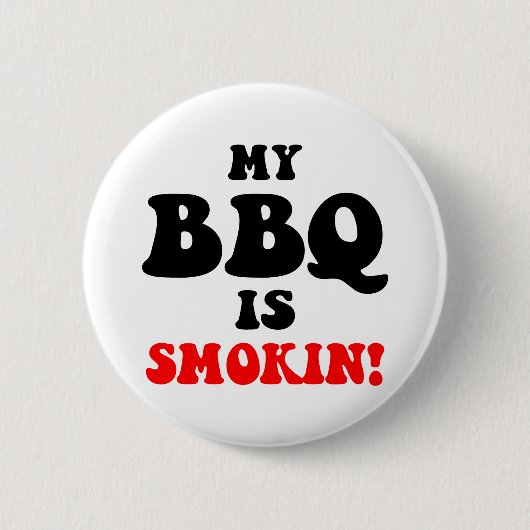 Funny barbecue ronde button 5,7 cm (Voorkant)