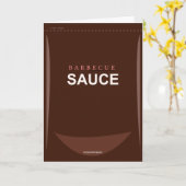 Funny Barbecue Sauce Birthday Card Kaart (Gele Bloem)