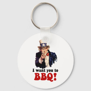 Funny barbecue sleutelhanger