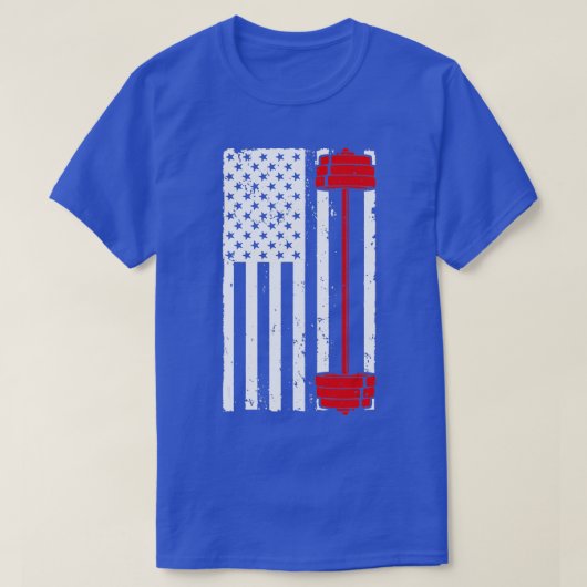 Funny Barbell Art voor mannen Weightlift Fitn T-shirt (Design voorkant)