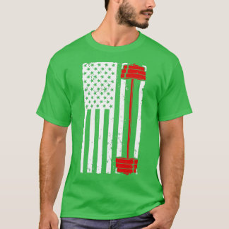 Funny Barbell Art voor mannen Weightlift Fitn T-shirt