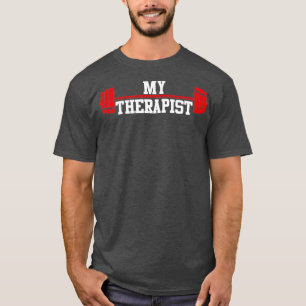 Funny Barbell Design for Men Weight Lifting T-shirt