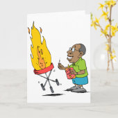 Funny Barbeque Gifts Kaart (Gele Bloem)