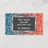 Funny Barber Contactkaartje (Voorkant)