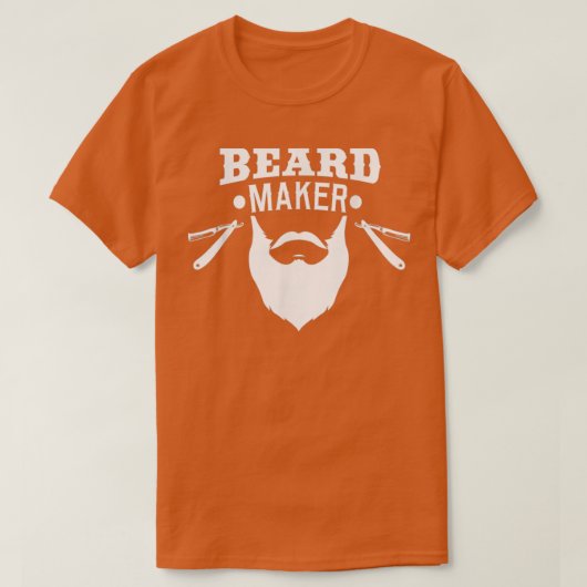 Funny Barber Haarstylist Barbershop Beard Maker Ra T-shirt (Design voorkant)