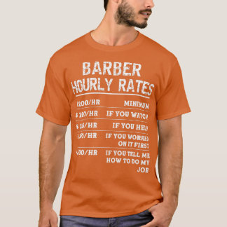 Funny Barber heeft nog nooit de verkeerde kant op  T-shirt
