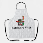 Funny Barber-Q Schort voor BBQ (Voorkant)