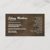 Funny Barber slogans Visitekaartjes (Achterkant)