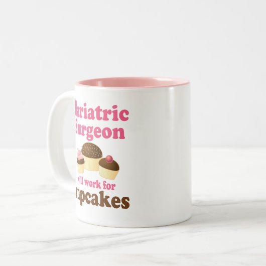 Funny Baripediatrische chirurg Tweekleurige Koffiemok (Voorkant links)