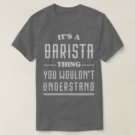 Funny Barista 2 T-shirt (Design voorkant)