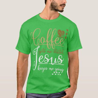 Funny Barista Coffee Christelijke Jezus Christus T-shirt