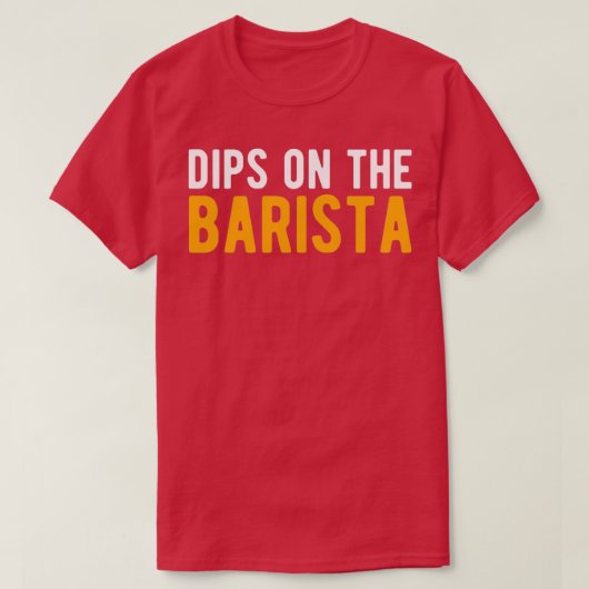 Funny Barista Coffee T-shirt (Design voorkant)