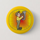 Funny Baritone Player Button (Voorkant)