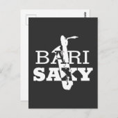 Funny Baritone Saxophone Gift for Bari Saxophonist Briefkaart (Voorkant / Achterkant)