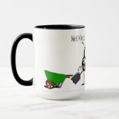 Funny Barn Chores Horse Cartoon Mok (Links)